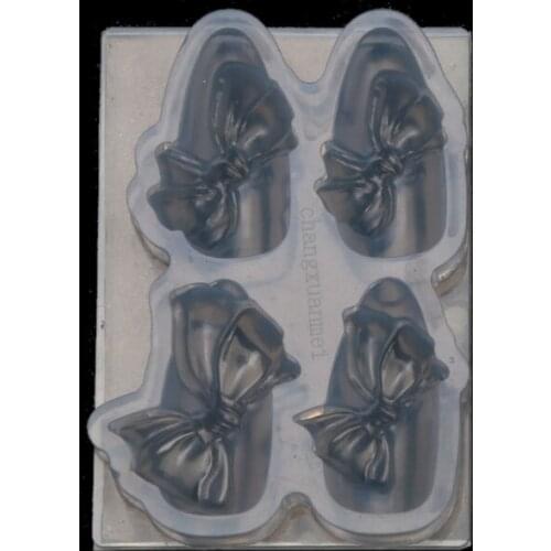DIY Mini Bowtie Carving Mold Nail Art Mould Bowknot Template Silicone Resin Mold
