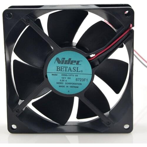 FOR Nidek Nidec D09A-12Tu03 12V 0.20A92 * 92 * 25 mm 9 cm Inverter cooling Fan