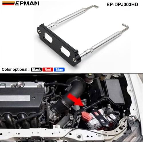 EPMAN Battery Tie Down Kit Hold Down Rod With Stainless Tray Hooks For Honda Civic/CRX 1988-2000 HU-DPJ003HD