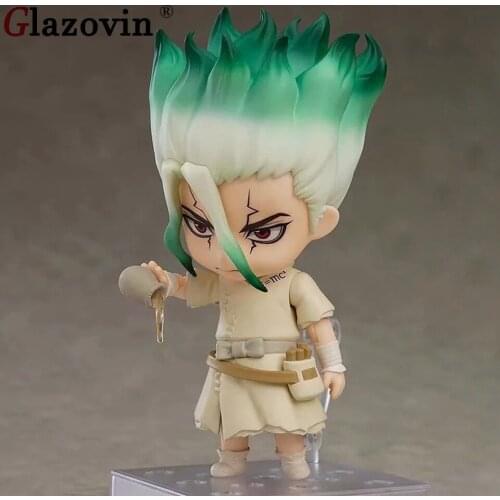 Glazovin 1262# Dr. Stone Figure Of Stone World Ishigami Senku PVC Figurine Movable Collectible Model Doll Toys For Boys