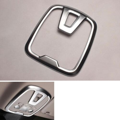 Car Interior ABS Front Rear Roof Dome Reading Light Cover Trim Frame Decoration Fit for Peugeot 2014 408