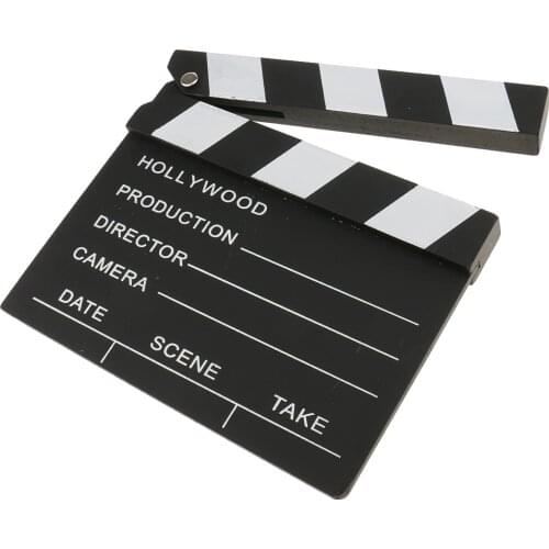 Classical Director Video Scene Clapperboard Movies Slate Cut Action Prop
