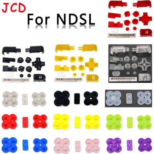1set Replacement ABXY L R D Pad Cross Button Full Button Set/Conductive plastic For Nintend DS Lite For NDSL Console