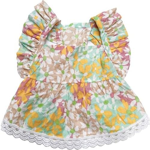 Short Dog Dress Cat Chihuahua Clothes Summer Puppy Small Dog Clothing Yorkshire Pomeranian Shih Tzu Shih Tzu Poodle Bichon Skirt