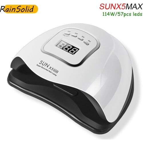 SUN X5MAX 180/80W UV LED Hybrid Nail Lamp 57Pcs Lamp Beads Nail Dryer For Drying Gel Varnish Polishing Curing Lamp Manicure Tool