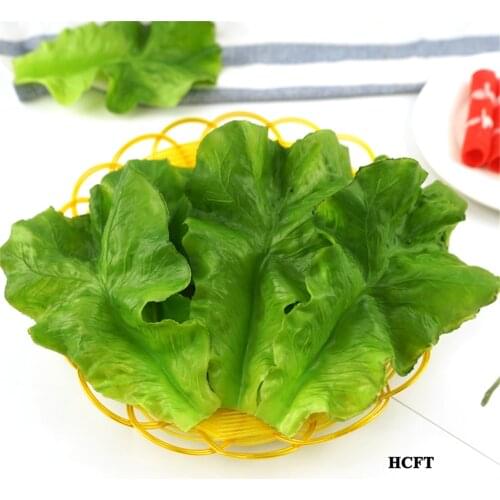 Green cabbage Lettuce Leaves model dining room hall hotel restaurant store shop decor Faux Fake Artificial Vegetable props