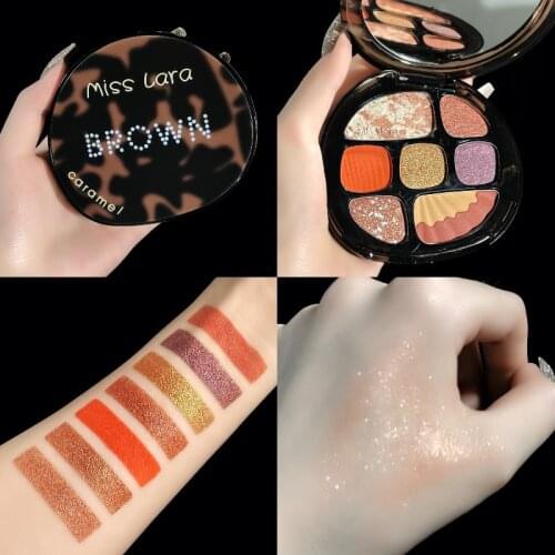 Miss lara Fashion New Arrival Charming Eyeshadow Palette 7 Color Make Up Palette Matte Shimmer Eye Shadow Beauty