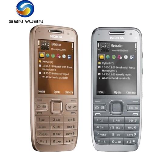 Original Unlocked Nokia E52 GSM 3G Mobile Phone Bluetooth 2.4'' Display WIFI GPS CellPhone Russian Keyboard e52 DumbPhone