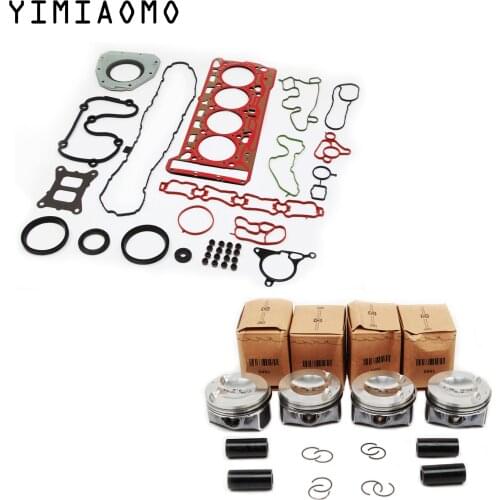 Modified Big Wave Pistons & Rings Cylinder Gaskest Seals Engine Overhaul Kit 06H 107 065 DD For Audi A4 A5 Q5 Q7 TTS VW Passat