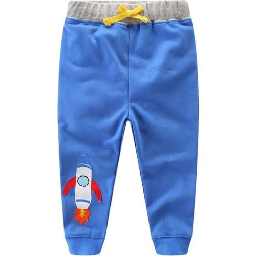 Funnygame New 2021 Cartoon Childrens Long Pants Cotton Cute Boys Girls Sweatpants for Autumn Spring Kids Trousers Pants