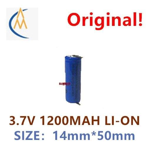 Brand new full capacity flashlight No.5 AA lithium battery 14500 lithium battery 1200mAh razor with solder pad electric toothbru