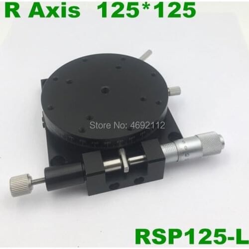 R Axis 125mm Manual Rotating Platform Sliding stage Precision Bearing Linear Stage Load 49N 125mm RSP125-L