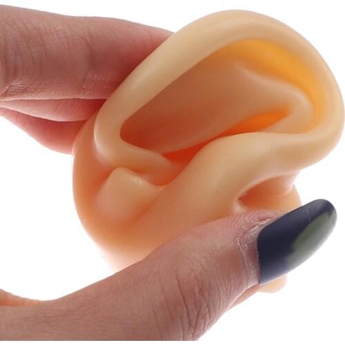 1Pc Brand New Silicone Ear Model Practice Piercing Tools Ear Stud Display Tool Body Jewelry