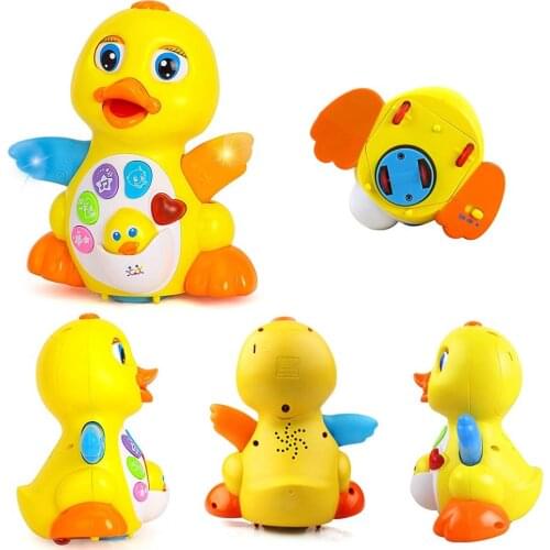 Dancing & Singing Duck Toy Intellectual Musical and Learning Educational Toy Best Gift for 1 2 3 Year Old Boys and Girls Infant