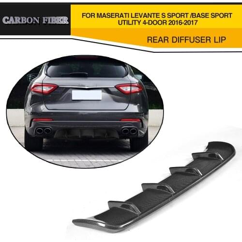 Carbon Firber & FRP Racing Rear Bumper Diffuser Lip For Maserati Levante 4-Door 2016-2017