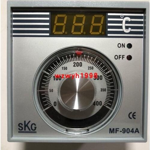 Free shipping Taiwan SKG MF-904A knob digital display temperature controller MF-904A oven temperature controller 12V 220V 380V