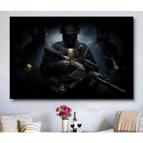 W245 New Tom Clancys Rainbow Six Siege Trend Beautiful Fashion Silk Fabric Wall Poster Art Decor Sticker Bright