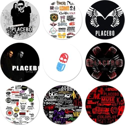 Covers Placebo Rock Band Icons Pins Badge Decoration Brooches Metal Badges For Clothes Backpack Decoration 58mm