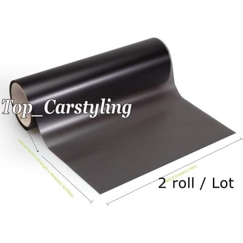2 Roll / Lot Matt black smoked Headlight tint film rear car lights tinting Tail lights tint size 0.3x10m/Roll PROTWRAPS