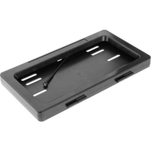 2 Pcs Set Hide-Away Shutter Cover Up Electric Stealth License Plate Frame with Remote