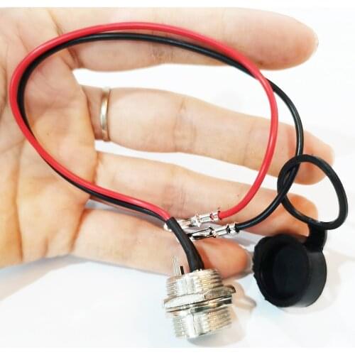 49cc 3 pin Waterproof connector with wire cable Electric Tricycle Charging Equipment Wire Connector for mini moto 2 stroke Parts