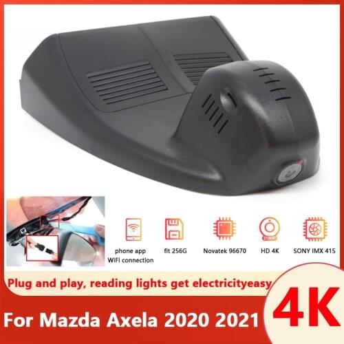 4K Plug and play Car DVR Wifi Video Recorder Dash Cam Camera For Mazda Axela 2020 2021 high quality Control by Mobile Phone App