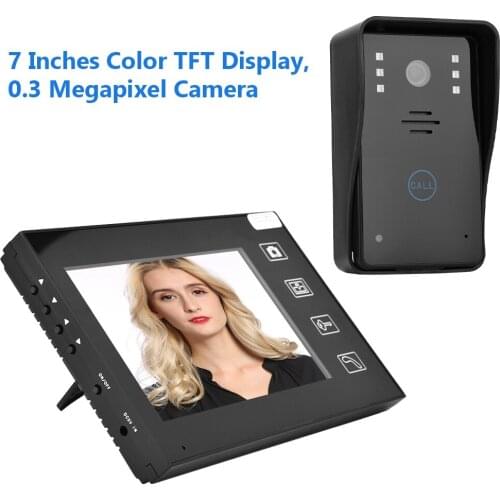 7inches TFT 2.4G Wireless Visual Doorbell Intercom Video Door Phone Home Security interphone maison