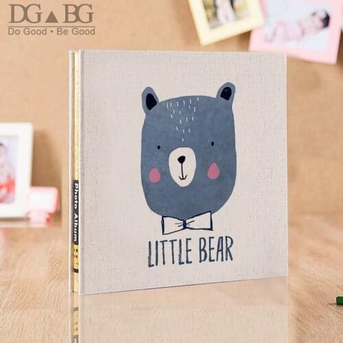 DIY Albums Customizable Christmas Gift Large Family Album Cartoon Photo Album Sticky Type Paper Sons and Daughters