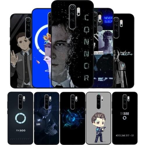 Detroit Become Human RK800 Black TPU Silicone Soft Phone Case For Redmi 4A 4X 7A 5 Plus 6 Pro NOTE 9 7 8 5 Pro 4 6