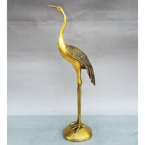 China brass seiko crane crafts statue