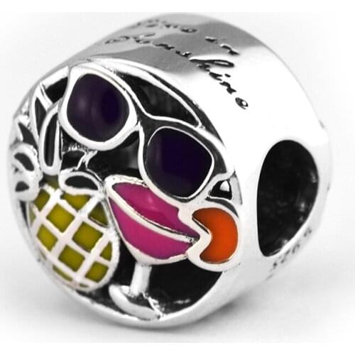 Fit Brand Bracelets DIY Beads for Jewelry Making Sterling-Silver-Jewelry Summer Fun Charms Silver 925 Berloque Perles