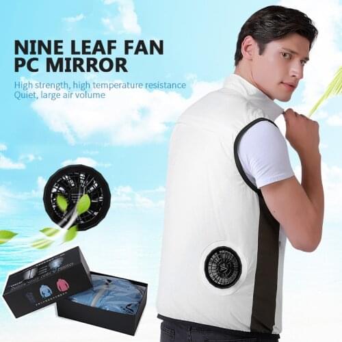 Summer Fan Cooling Vest Men Women Cool Coat Ice Air Conditioning Clothes USB Summer Hunting Hiking Fishing Coat Sunscreen Clothe