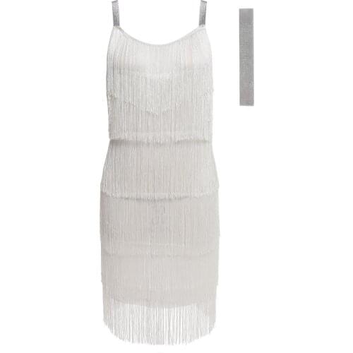 2019 Straps Summer Gatsby WomenS Size Clothes Glam Women Costume Long Clothing Party Tassels Flapper Beach Dresses Fringe Dress