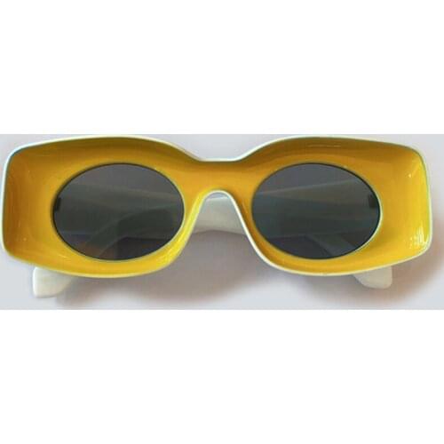 Fashion Rectangle Sunglasses Women Men 2020 Brand Retro Candy Color Oval Sun Glasses For Unisex Oculos Feminino