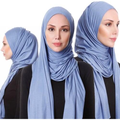 85*180cm muslim jersey hijab scarf for women femme musulman hijabs Islamic foulard shawls wrap solid color Modal headscarf