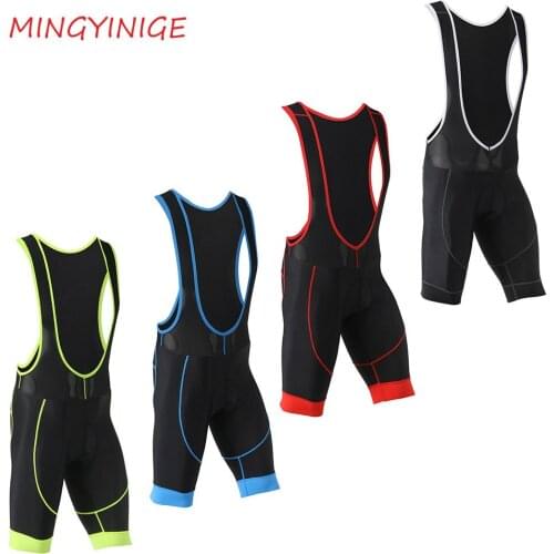 NEW Cycling Bib Shorts Men 3D Pad Shockproof Cycling Bib Shorts Pro Korea Lycra Breathable Cool 6 Hours Ride Bike Bib Shorts