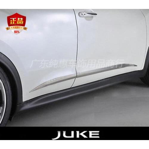 Stainless side door streamer cover fit for NISSAN JUKE 2010-2019 car decoration