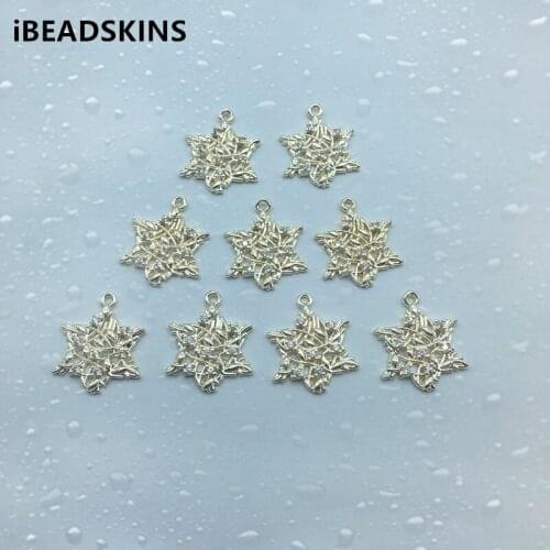 New arrival! 20x19mm 50pcs Copper/Cubic zirconia Star charm for Necklace DIY /Earrings parts,hand Made Earrings Jewelry DIY