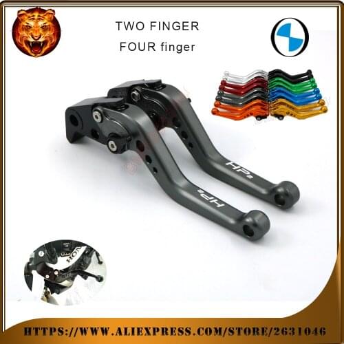 Motorcycle Adjustable Brake Clutch Levers For BMW HP2 HP SPORT HPSPORT HP2SPORT LONG&SHORT RED BLACK BLUE 2008-2011 With Logo