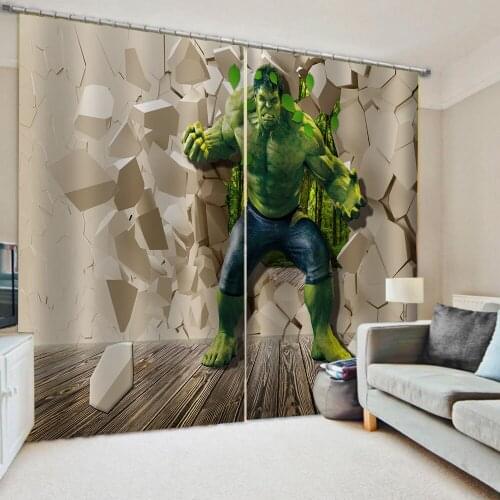 Luxury Blackout 3D Window Curtains For Living Room Bedroom cartoon kidsc curtains 3d stereoscopic curtains
