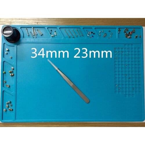 34cm x 23cm Silicone Insulation Pad Thermostable Anti-corrosive Watch Repair Work Pad Mat Soldering Station Tool for Watchmaker