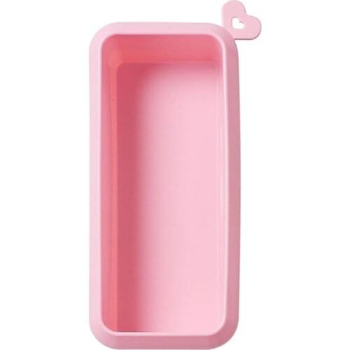 Cute Rectangle Silicone Cake Mold DIY Bakeware Loaf Bread Baking Dish Toast Box Cheese Box Muffin Cake Chocolate Fondant Molds