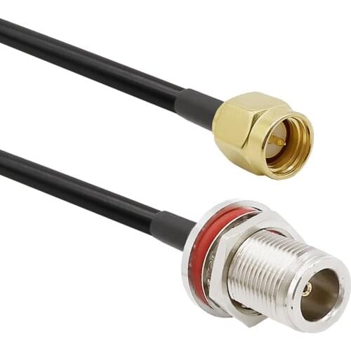SMA Male to N Female LMR200 Cable for 4G LTE Router Gateway Amplifier RTL SDR USB ADS-B Receiver Ham Radio Amateur Radio