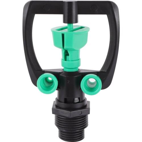 Middle Distance Automatic 360-degree Rotating Sprinklers 1/2" to 3/4" Male Thread Garden Park Lawn Greenhouse Irrigation Nozzle
