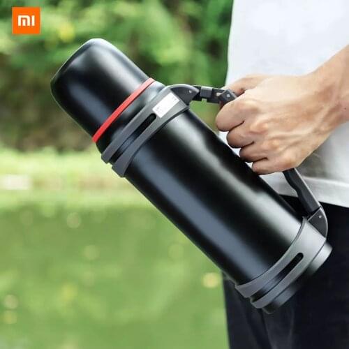 Xiaomi Mijia Youpin Outdoor Portable Travel Mug 1400ml Black Long-lasting insulation, large capacity, can be lifted and backed