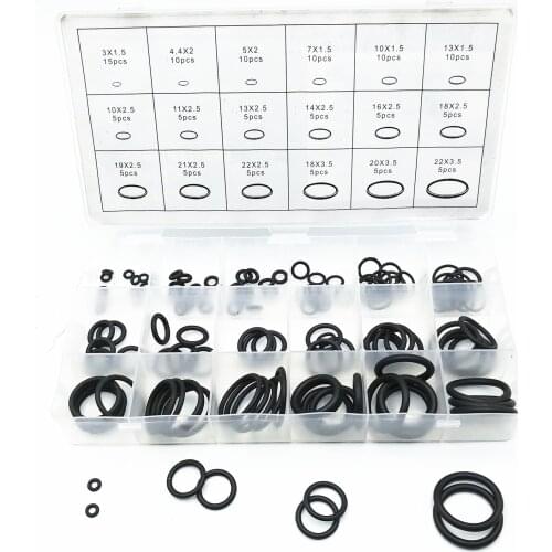 125PC O-ring set of auto air conditioning large sealing ring factory Ding Qing glue O-ring air conditioning maintenance gasket