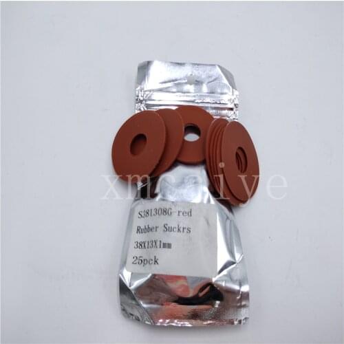 75 PCS 38x13x1mm red color rubber sucker for SM102 CD102 SM74 printing machine with durable