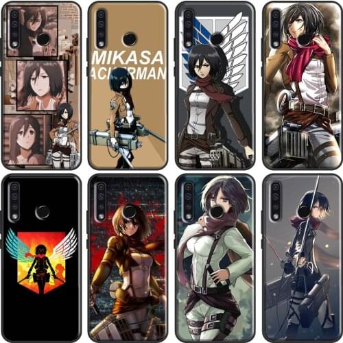 Attack On Titan Mikasa Ackerman Cover For Huawei Honor 10 Lite 9 20 10i 8X 9X 10X Lite 8A 9A 8S 9S 4C 6C 7C 7A Pro Cover