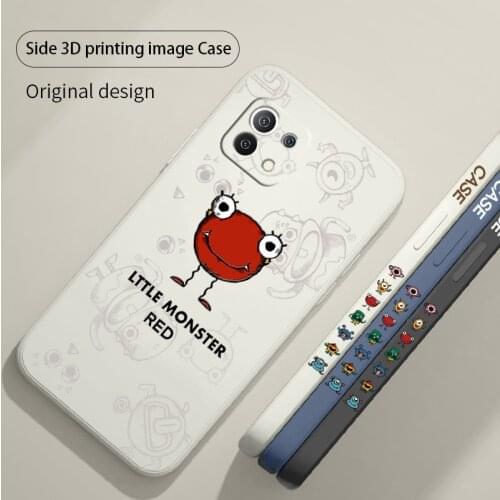 Humor Monster Pattern Phone Case For Xiaomi Mi 11 10T 10 lite 9T Note 10 Redmi Note 9 9T 8 8Pro 7 7Pro 9 9A K40 K30 Cover