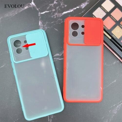 Phone Case For Xiaomi 11 Push Window Lens Protection Phone Case For Mi 11 Soft Silicone Shockproof Clear Matte Back Cover Capa